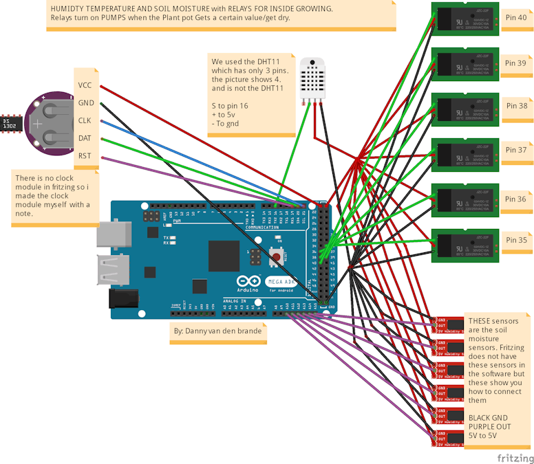 Arduino Plant Watering System with TFT LCD Arduino